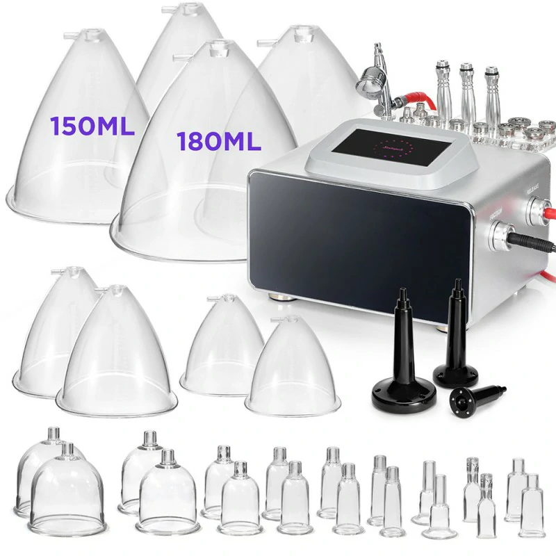 3 In 1 Vacuum Therapy Machine with Microdermabrasion Spray Gun